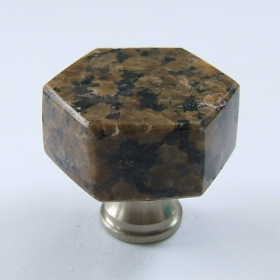 Tropical Brown (Brown granite knobs and handles for kitchen bathroom cabinet drawer doors)